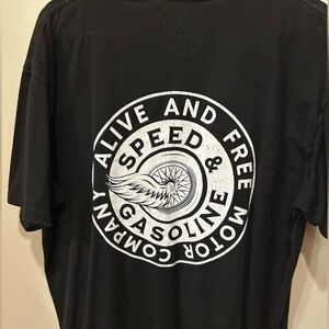 Speed & Gasoline Black Graphic Tee
